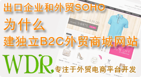 出口企业和外贸SOHO为什么建独立B2C外贸商城网站